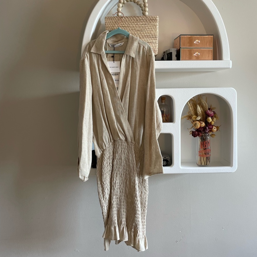 Zara Smocked Mini Dress